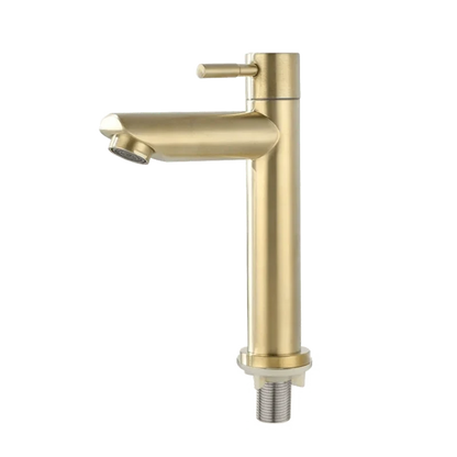 Eéngreeps badkamerkraan van roestvrij staal – modern design