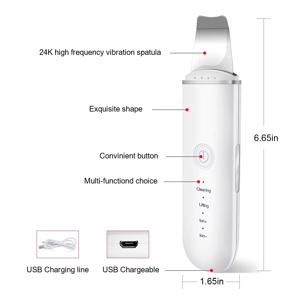 SkinSonic™ – Ultrasone Skin Scrubber voor Diepe Poriënreiniging & Stralende Huid