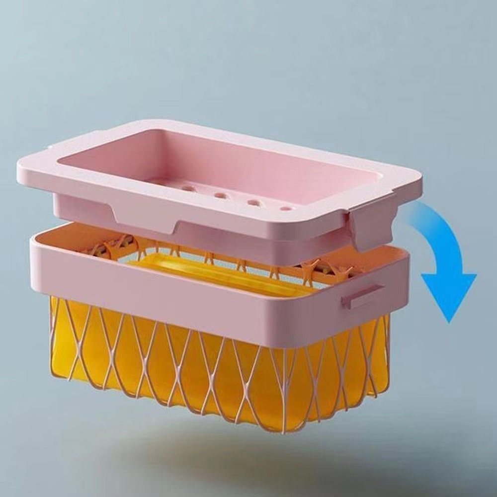 LatherUp™ – 2-in-1 Zeepbakje & Schuimnet, Zeepbesparend & Sneldrogend [1 + 2 Gratis]