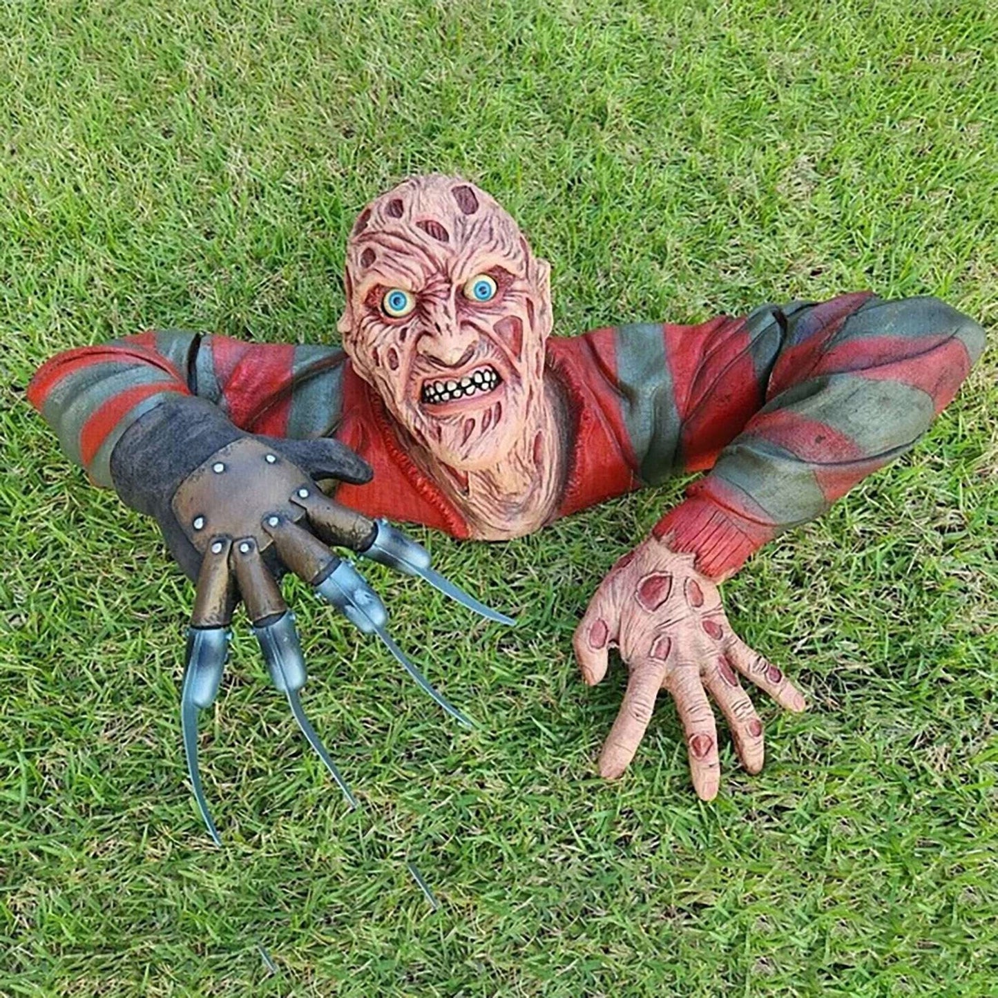 Griezelige grafwandelaar om op te hangen – Halloween wanddecoratie van hars