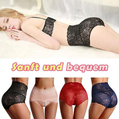LaceLux™ Hoge Taille Kant Onderbroek – Buikvormend & Ademend [1+1 Gratis]
