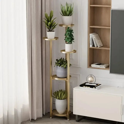 Plantenrek meerlaags met ronde planken – 3 hoogtes beschikbaar