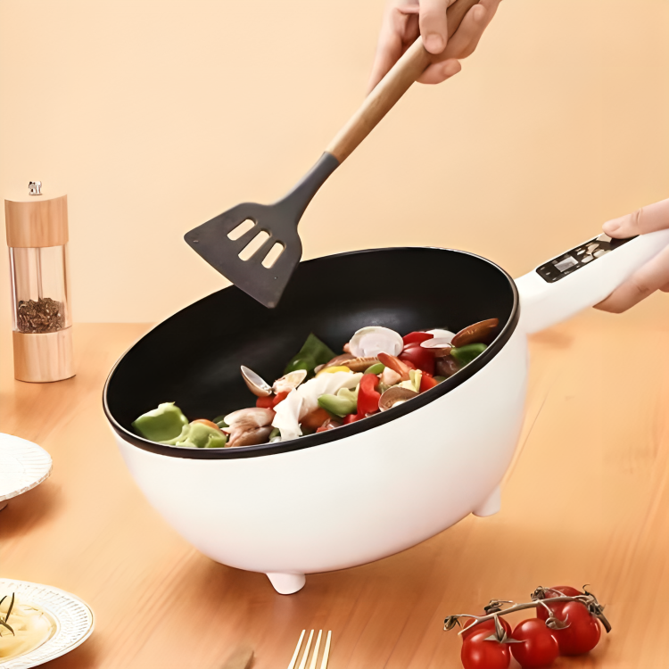SmartCook™ Multifunctionele Elektrische Wok – Rookarm Koken met Anti-Aanbaklaag