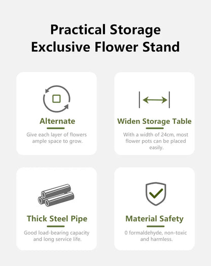 WoodFrame™ – Plantenrek 5 Niveaus van Metaal en Hout Ruimtebesparend Modern Ontwerp [50% Korting]