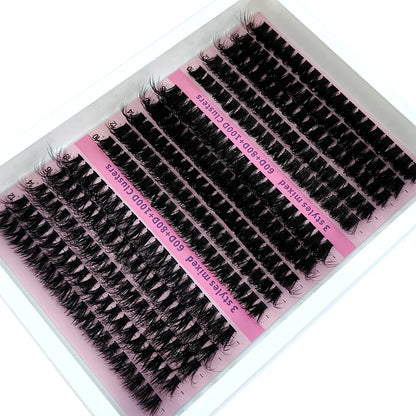LashGlam™ – 5D-clusterwimpers voor een dramatische, volumineuze en glamoureuze look [50% Korting]