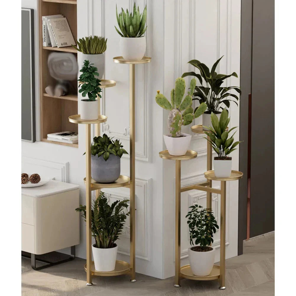 Plantenrek meerlaags met ronde planken – 3 hoogtes beschikbaar
