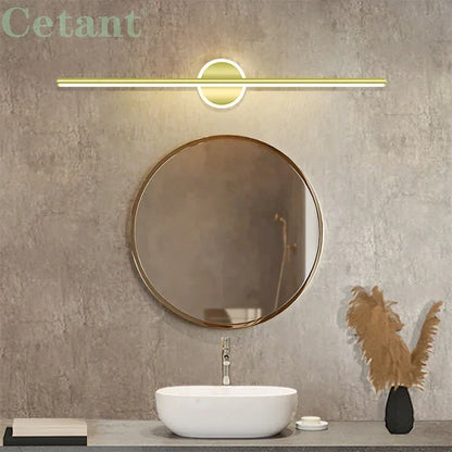 LED Wandlamp Zwart Goud – Spiegellamp 40/60/80 cm