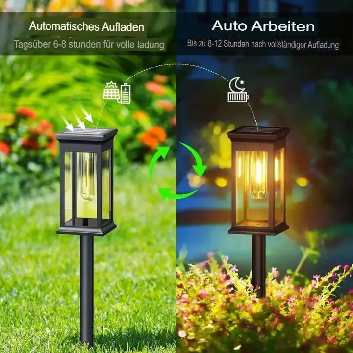 SolarGarden™ – Warm wit licht voor paden, borders & sfeervolle tuinaccenten [1 + 1 Gratis]