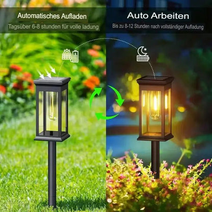SolarGarden™ – Warm wit licht voor paden, borders & sfeervolle tuinaccenten [1 + 1 Gratis]