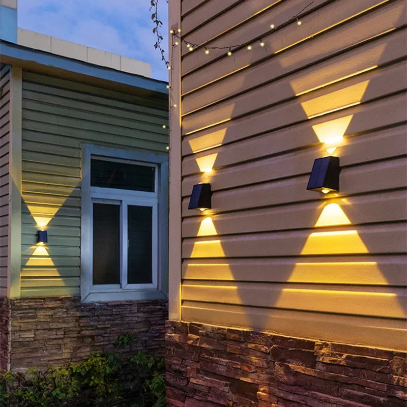 Zonne-energie LED Wandlamp voor buiten – draadloos & weerbestendig