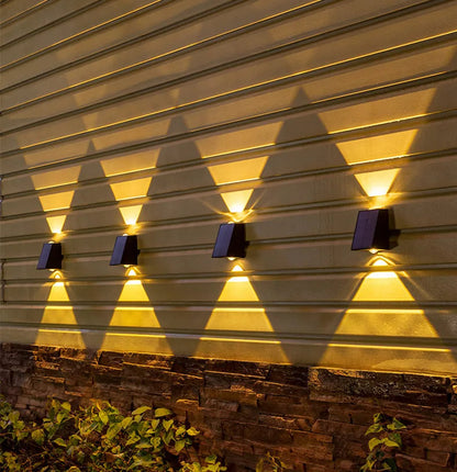 Zonne-energie LED Wandlamp voor buiten – draadloos & weerbestendig