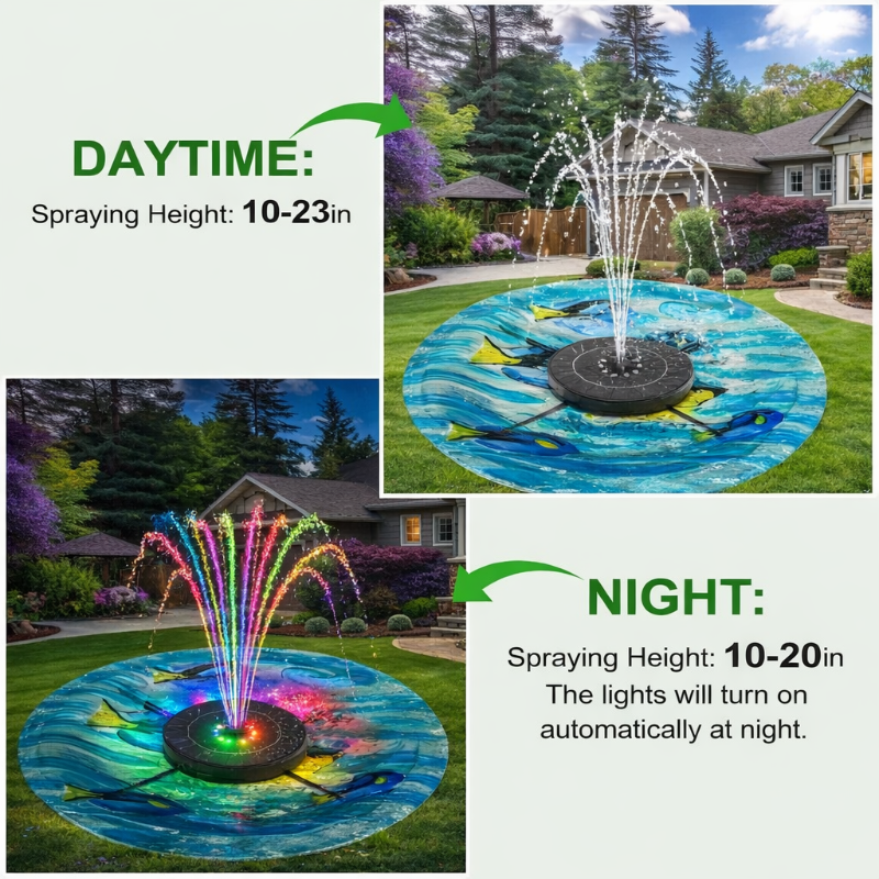 SolarFountain™ – Legendarische interactieve zonne-waterfontein met decoratief tuinontwerp [50% Korting]