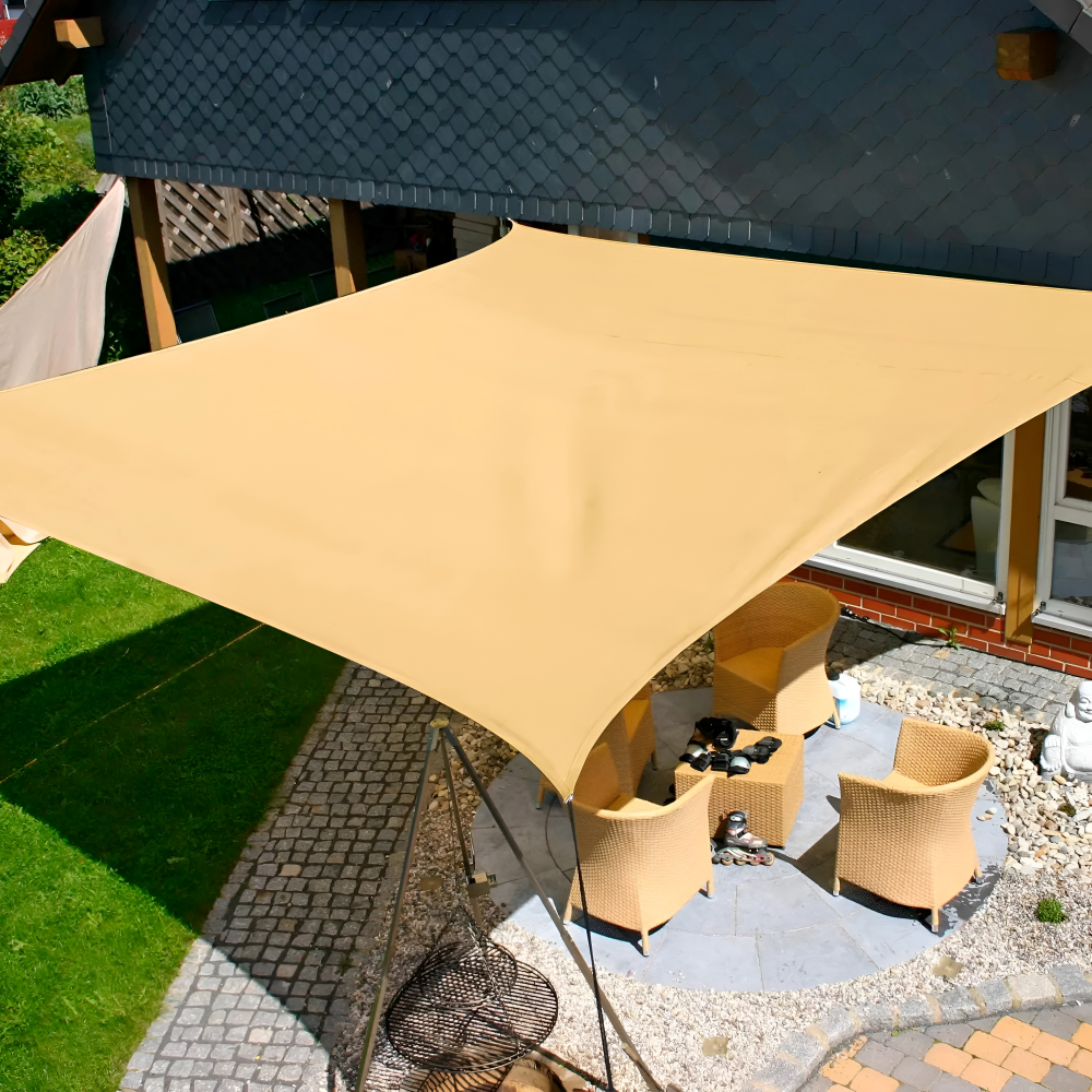 SkyCover™ – Waterdicht Zonnezeil met UV-bescherming voor Terras & Tuin