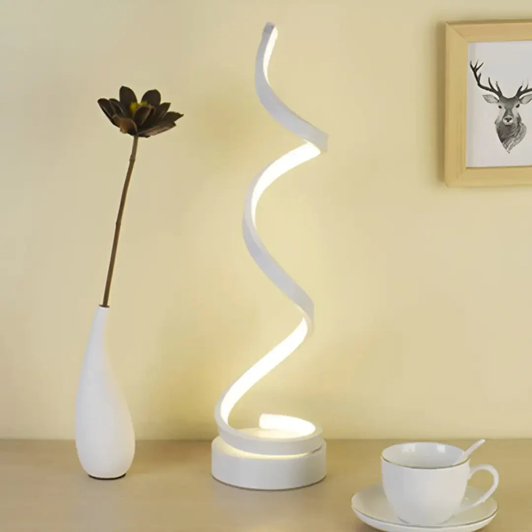 Spiraalvormige LED-tafellamp 19W met dimmer – Verblindingsvrij licht