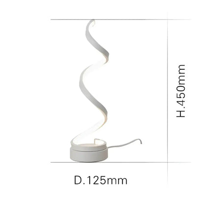 Spiraalvormige LED-tafellamp 19W met dimmer – Verblindingsvrij licht