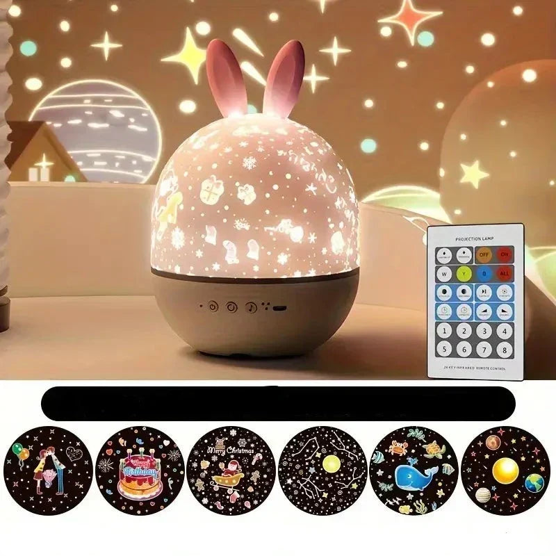 Sterrenprojektor nachtlamp voor kinderen met muziek en timer