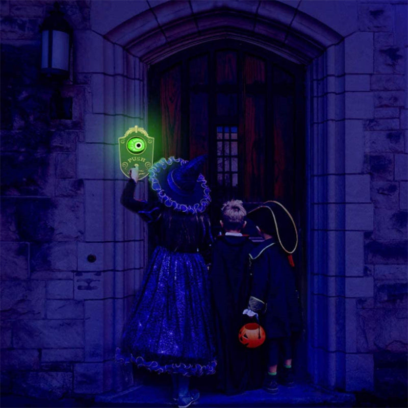 Elektronische Halloween deurbel met griezelig oog en geluidseffect