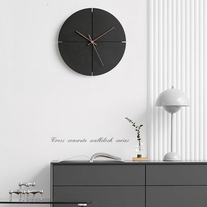 Geruisloze wandklok met minimalistisch design voor woonruimtes