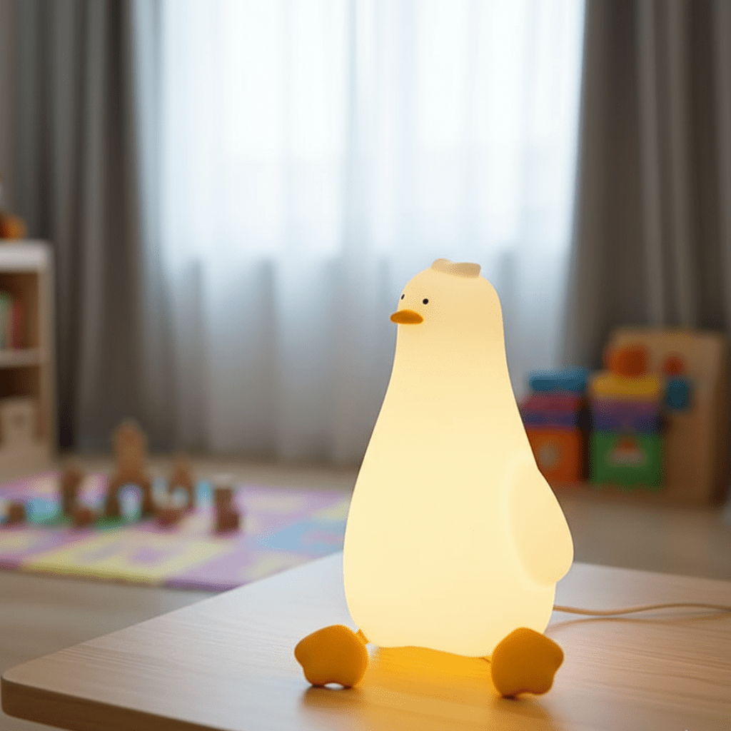 Siliconen nachtlampje voor baby's – dimbaar met automatische uitschakeling