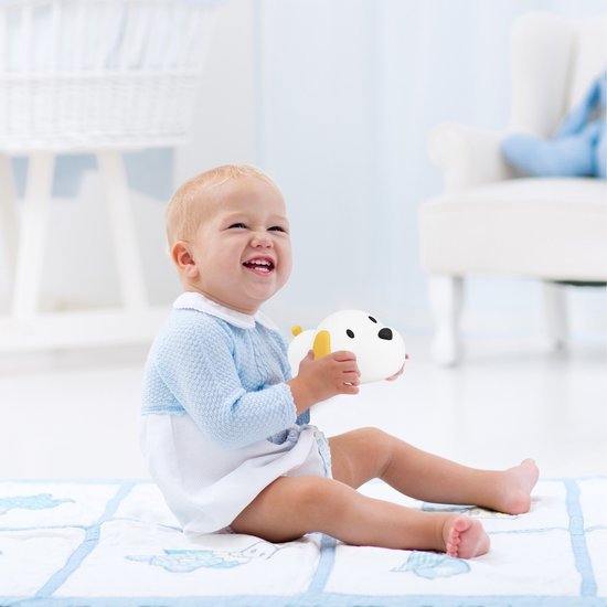 Siliconen nachtlampje voor baby's – dimbaar met automatische uitschakeling