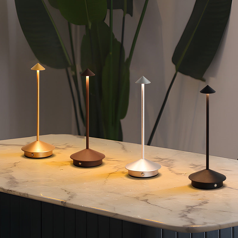 Draadloze LED-tafellamp met touch-dimmer en USB-accu