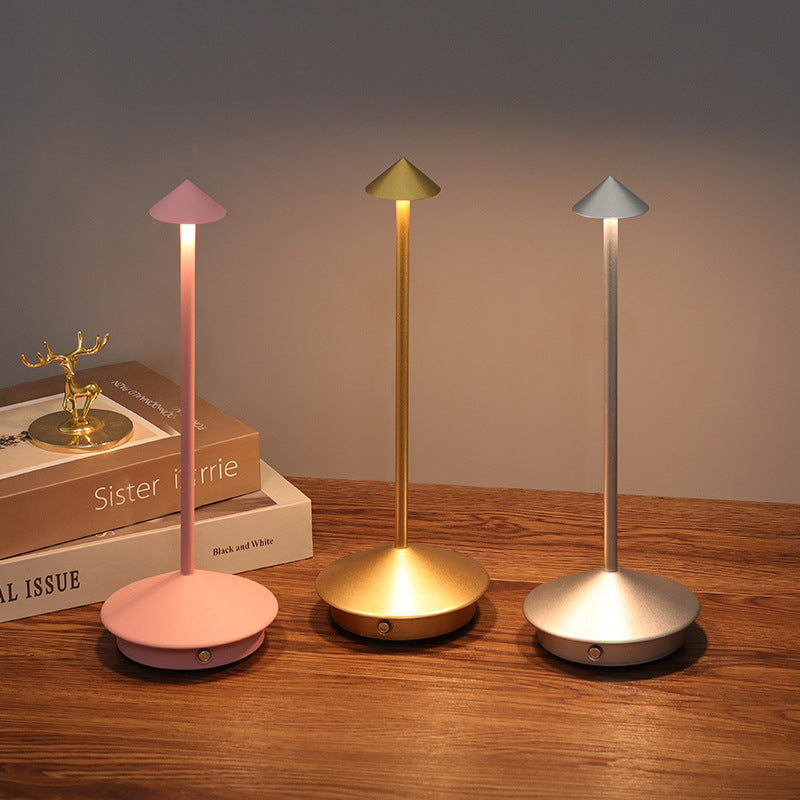 Draadloze LED-tafellamp met touch-dimmer en USB-accu