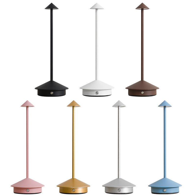 Draadloze LED-tafellamp met touch-dimmer en USB-accu