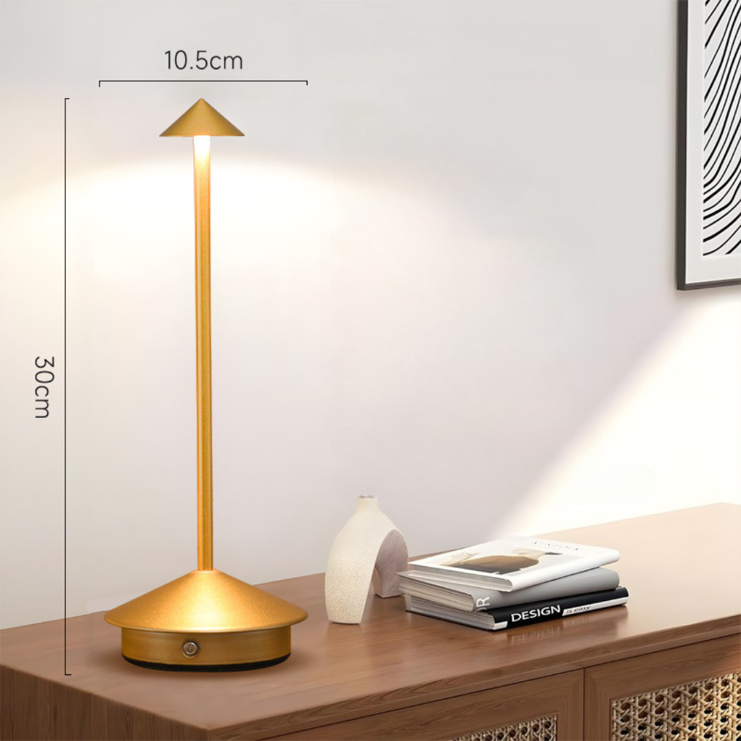 Draadloze LED-tafellamp met touch-dimmer en USB-accu