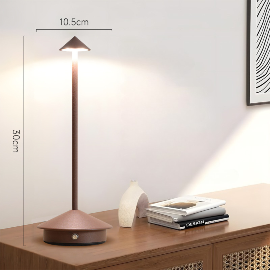 Draadloze LED-tafellamp met touch-dimmer en USB-accu