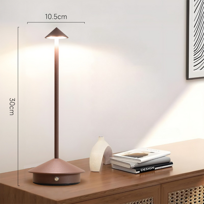 Draadloze LED-tafellamp met touch-dimmer en USB-accu
