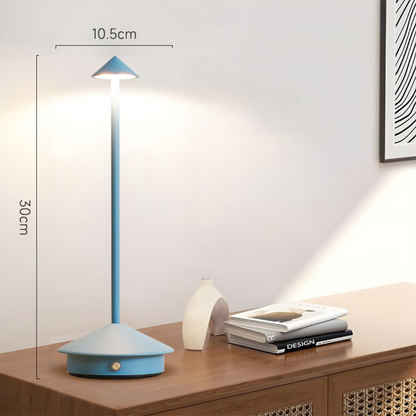 Draadloze LED-tafellamp met touch-dimmer en USB-accu