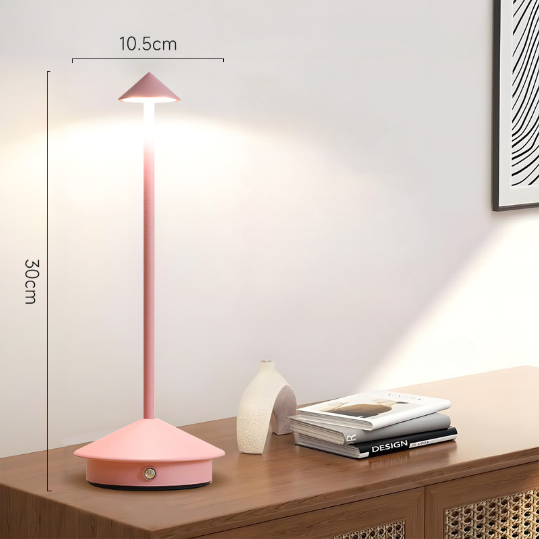 Draadloze LED-tafellamp met touch-dimmer en USB-accu