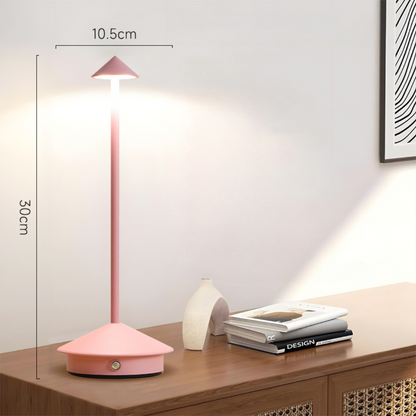 Draadloze LED-tafellamp met touch-dimmer en USB-accu
