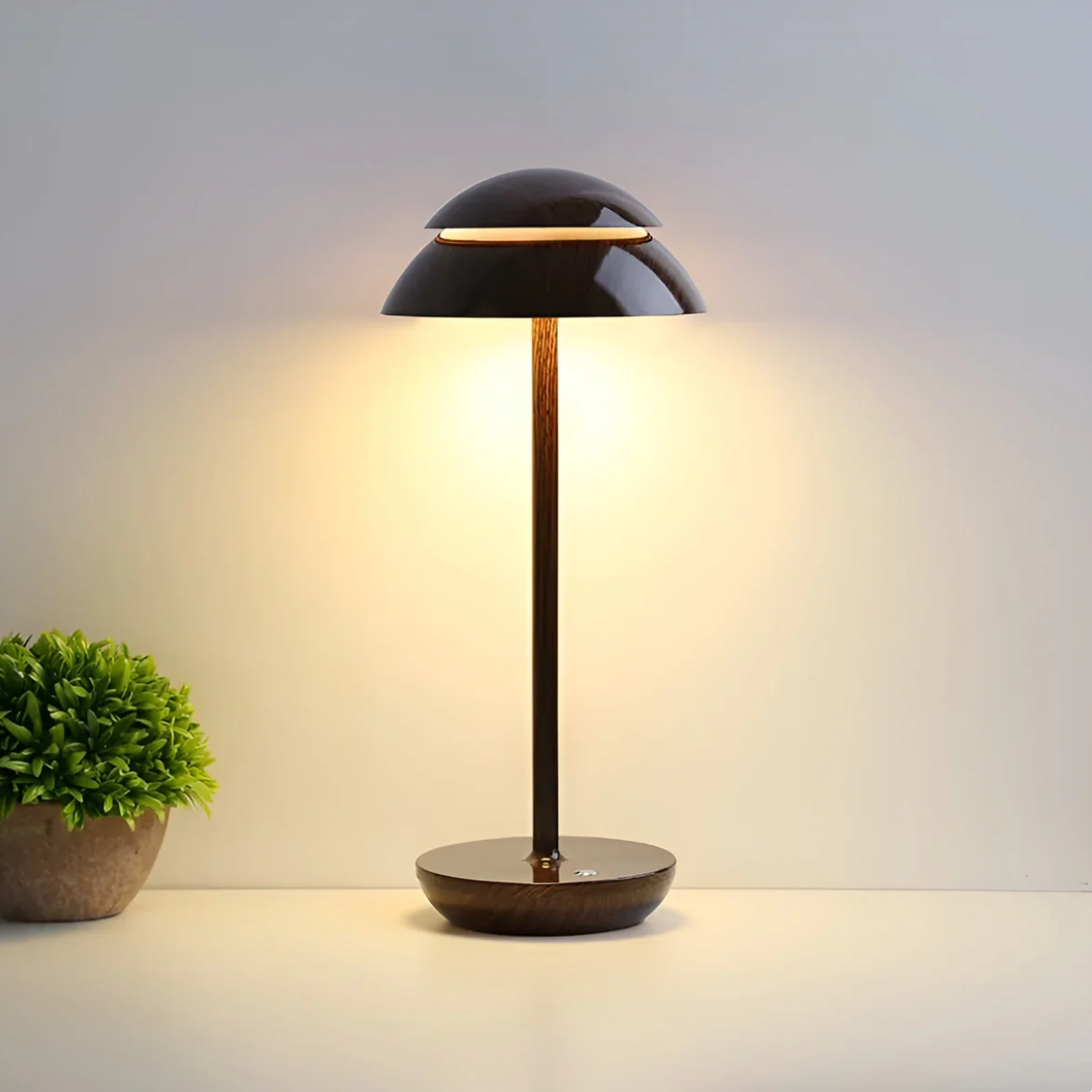 Draadloze tafellamp paddenstoel-design dimbaar via touch