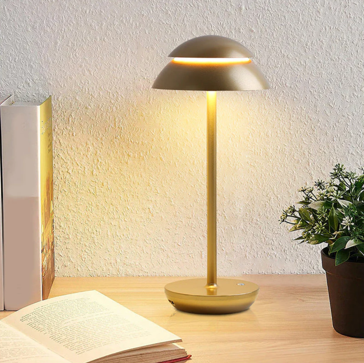 Draadloze tafellamp paddenstoel-design dimbaar via touch