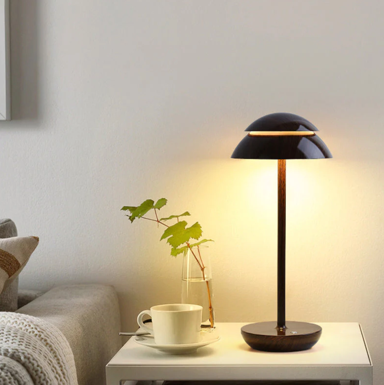 Draadloze tafellamp paddenstoel-design dimbaar via touch