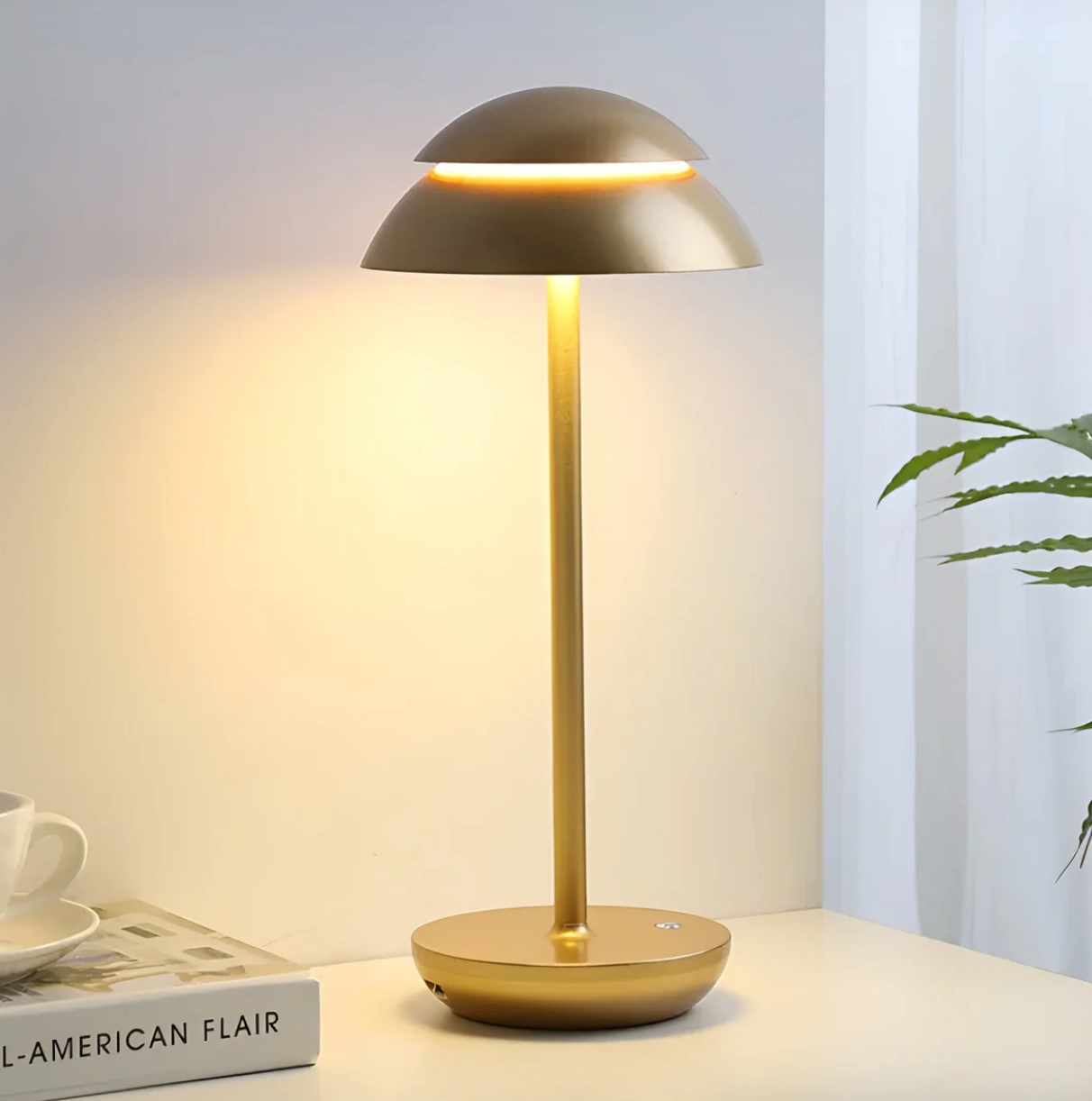 Draadloze tafellamp paddenstoel-design dimbaar via touch