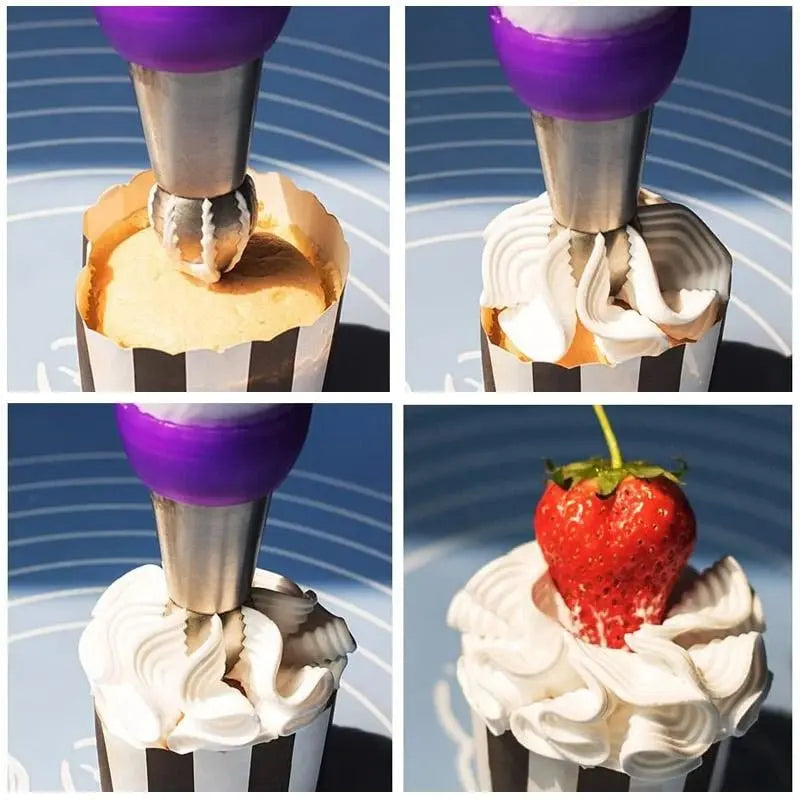 CakeOver™ - Roestvrijstalen taartdecoratieset [4 + 4 Gratis]