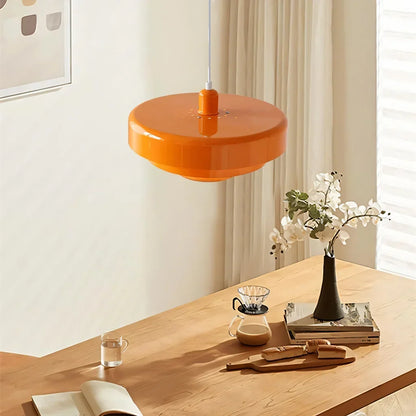 Drielaagse schijf-hanglamp in Macaron-design