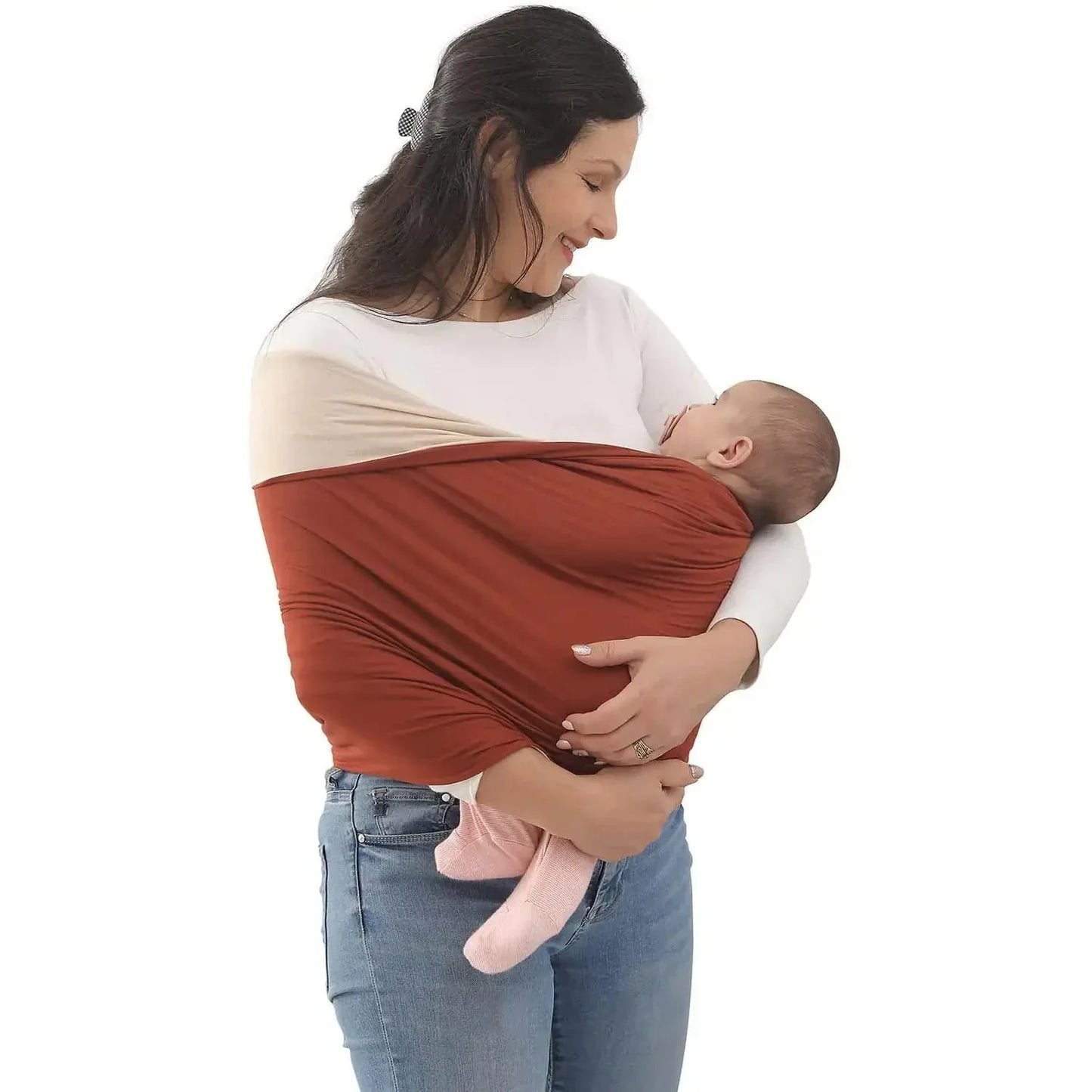 CuddleNest – Elastische Babydraagdoek van Biologisch Katoen | Veilig & Comfortabel