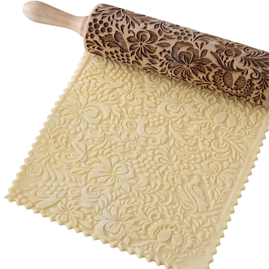 ChristRoll™ – Handgemaakt van beukenhout met kerstmotieven & uitsteekvormen [50% Korting]