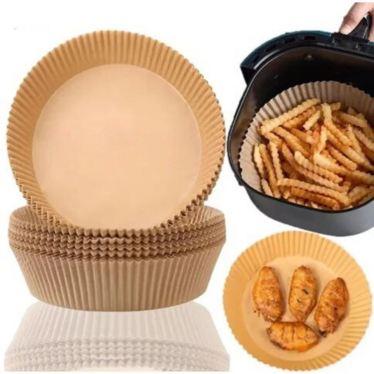 FryCup™ – Wegwerp-papieren liner voor heteluchtfriteuses voor schoon en eenvoudig frituren [50% Korting]