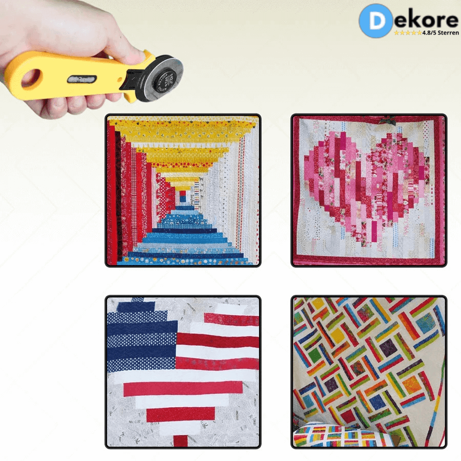 QuiltMate™ – Nauwkeurige Stofsnijder voor Quilten & Patchwork