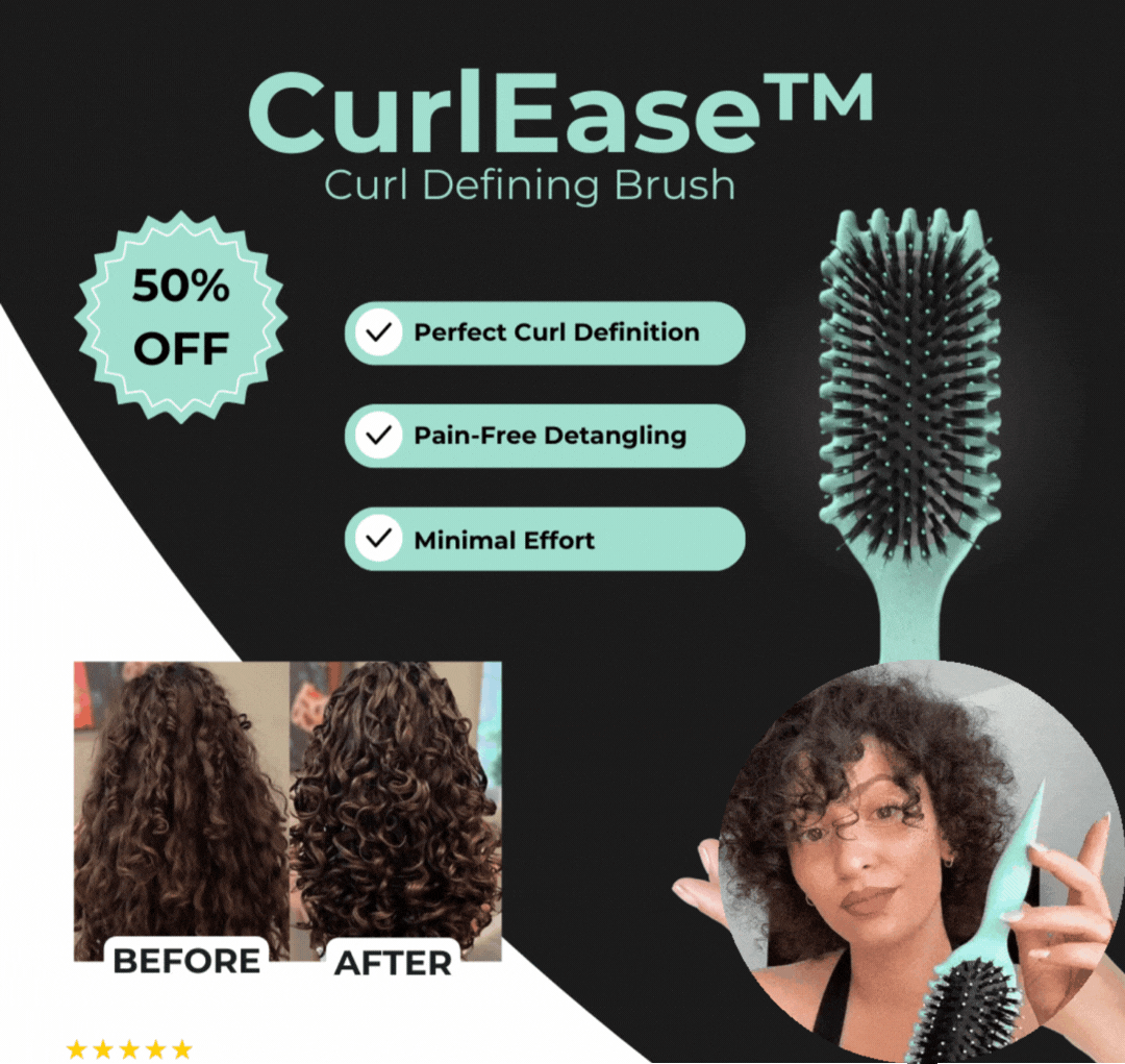 CurlEase™ - Krulborstel voor moeiteloos gedefinieerde kapsels [1 + 1 Gratis]