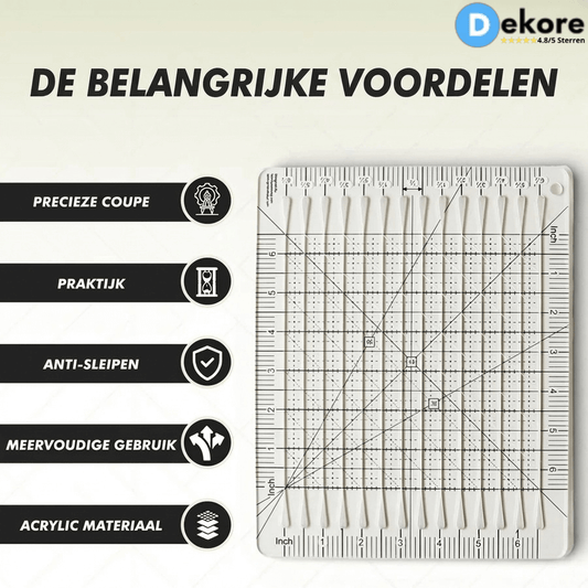 QuiltMate™ – Voor perfecte stofsnedes in recordtijd [50% korting]