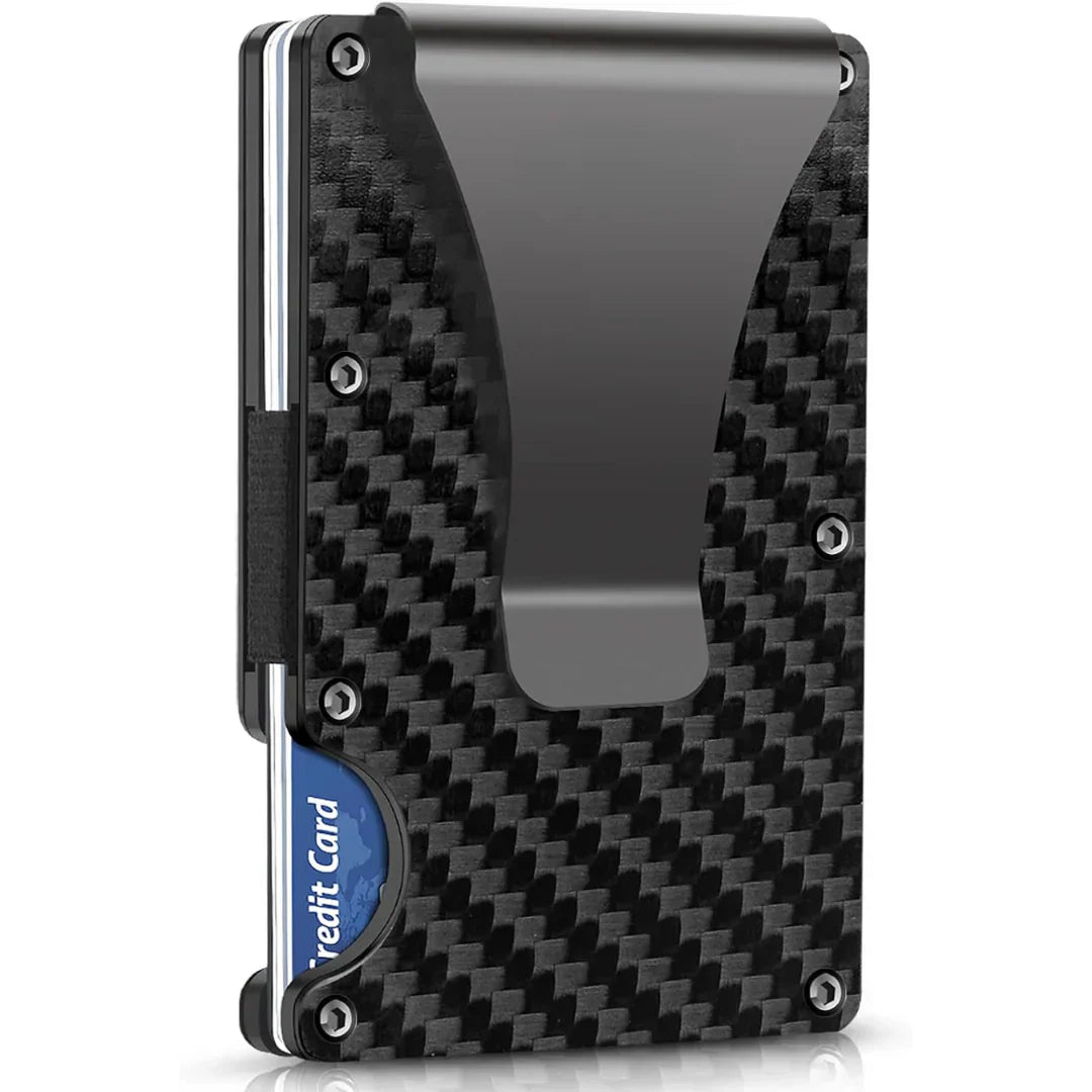 SlimGuard™ – Aluminium Kaartenetui met RFID-bescherming & Geldclip