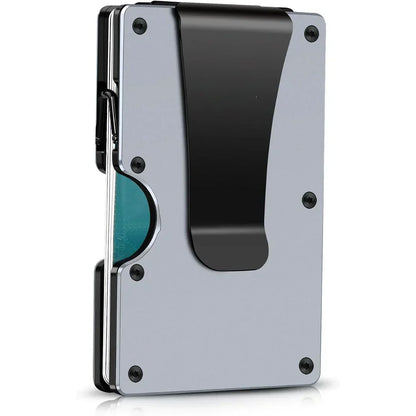 SlimGuard™ – Aluminium Kaartenetui met RFID-bescherming & Geldclip