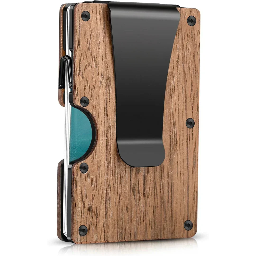 SlimGuard™ – Aluminium Kaartenetui met RFID-bescherming & Geldclip