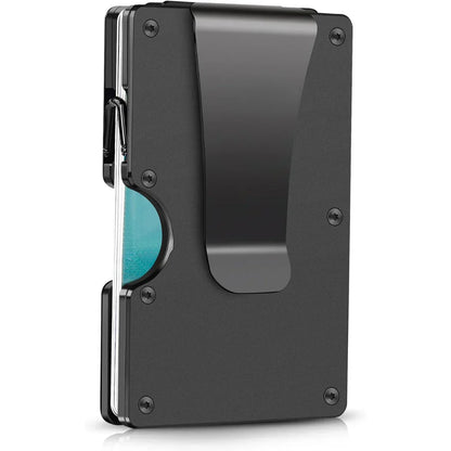 SlimGuard™ – Aluminium Kaartenetui met RFID-bescherming & Geldclip