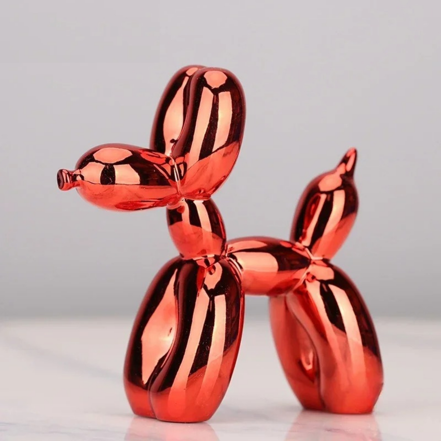 Ballonhond sculptuur van hars – moderne pop-art decoratiefiguur